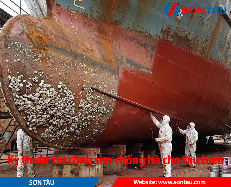 Kỹ thuật thi công sơn chống hà cho tàu biển