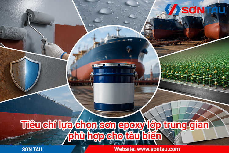 Tiêu chí lựa chọn sơn epoxy lớp trung gian phù hợp cho tàu biển